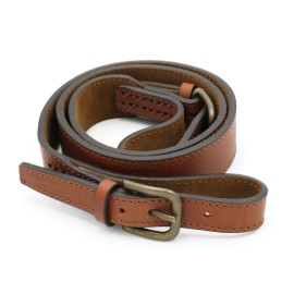 BRETELLA DA FUCILE IN PELLE VOLANATA CON ANTISCIVOLO E...
