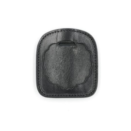 LEATHER BELT BADGE HOLDER WITH PRISON POLICE SPRING