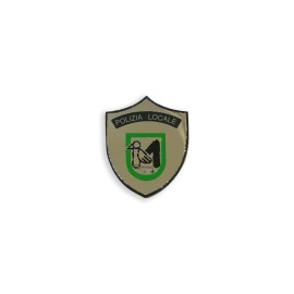 LEATHER BELT BADGE HOLDER WITH SPRING AND HOLE FOR LOCAL...