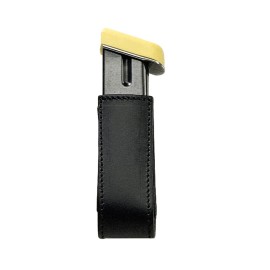 LEATHER MAGAZINE HOLDER SP. 2.8 BLACK SINGLE-ROW SHORT...