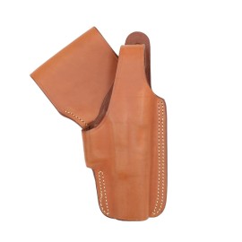 HOLSTER BAS FIXE EN CUIR AVEC NOYAU FRONTAL