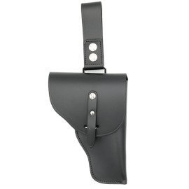HOLSTER EN CUIR FERMÉ AVEC PASSANT DE CEINTURE +...