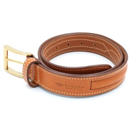 CINTURA IN CUOIO INGRASSATO CON MODANAT. 35