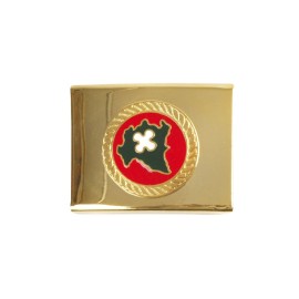 FIBBIA A CASSETTA H. 50 UNA BARRA E UN PIOLO CON FREGIO...