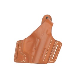 FUNDA DE CUERO CON CORREA SEMIAXILAR